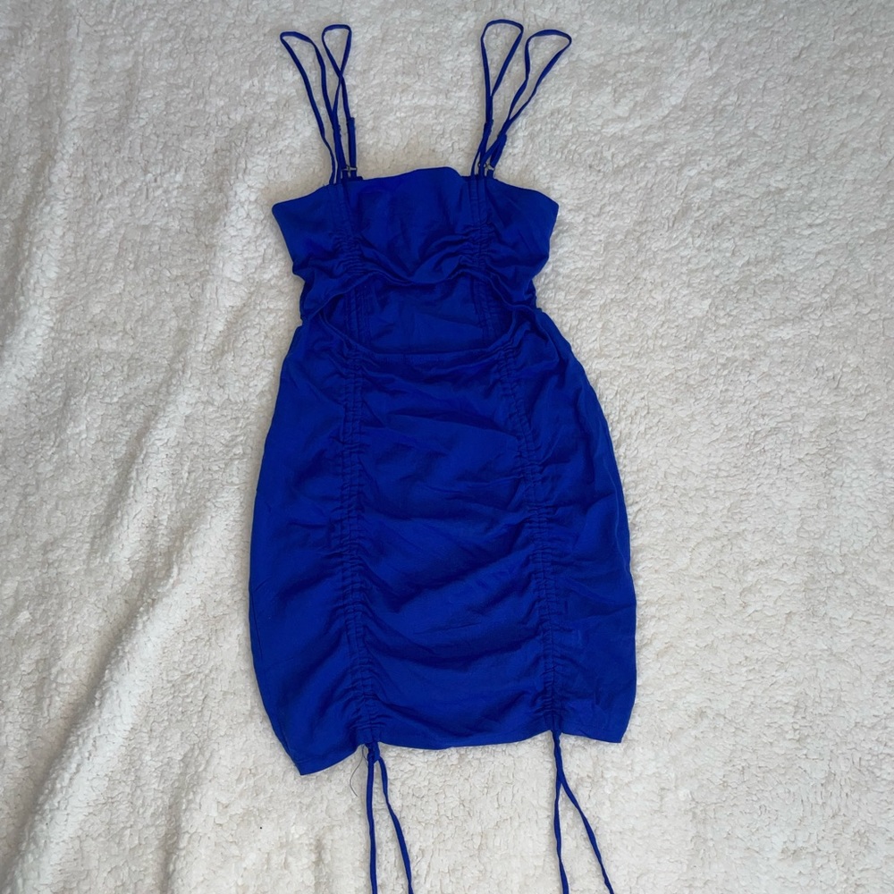 Blue short dress